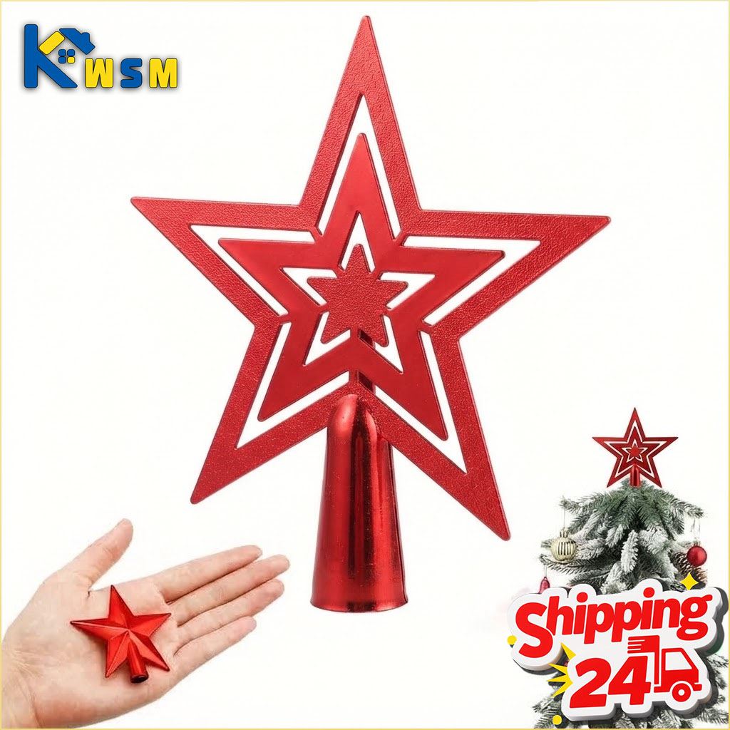Star Tree Topper - 1-20 adet Noel ağacı topper yıldız