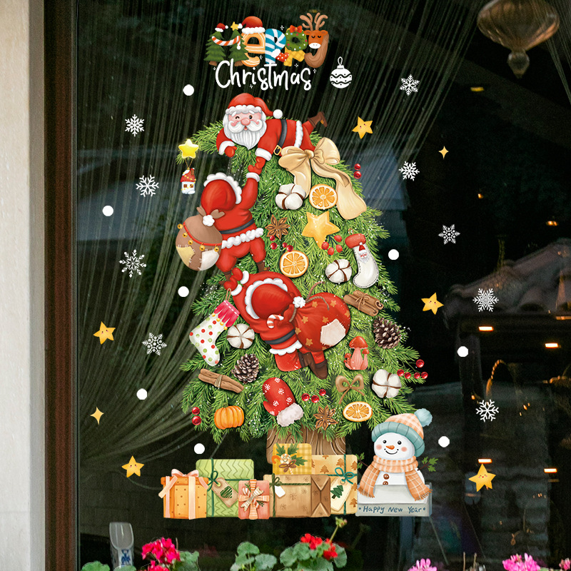Snowflake Window Decal - 2026 Yılbaşı Pencereleri İçin Cam Stickerı,