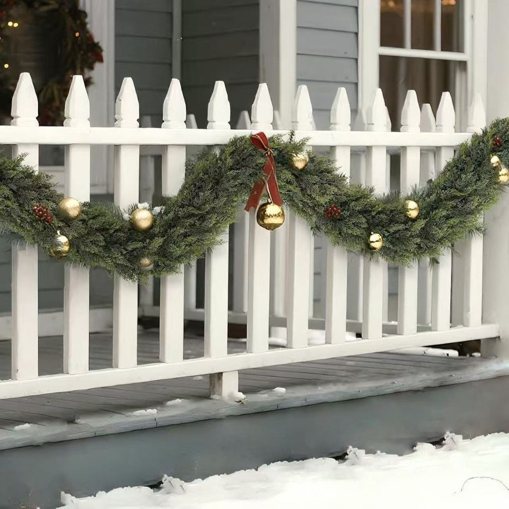 Christmas Wreath Fake - 1.8/2.7m Yapay Norfolk Çamı Çelenkleri Duvara