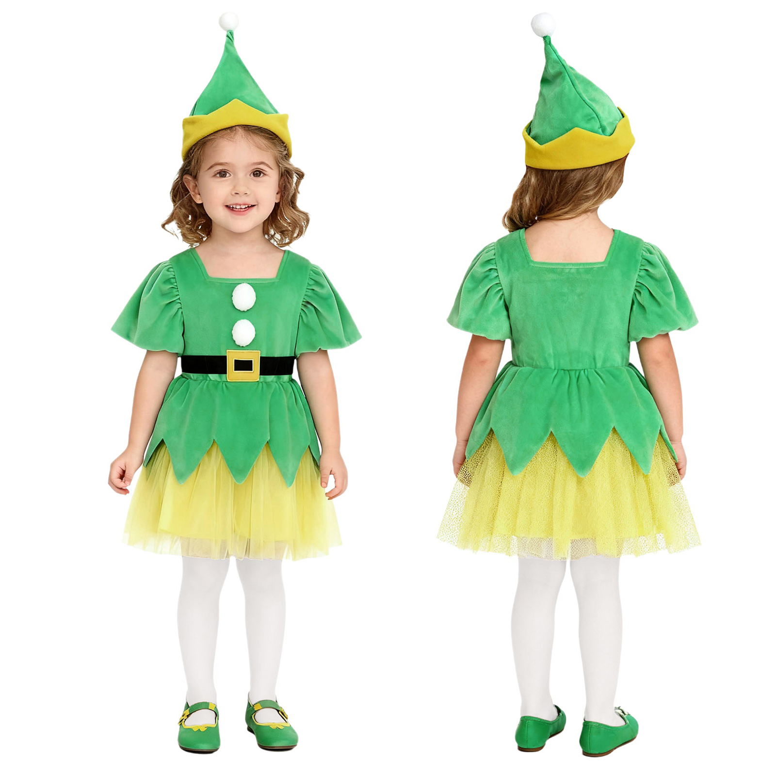 Elf Costume Christmas - Kızlar Noel Noel Baba Yardımcısı Peri