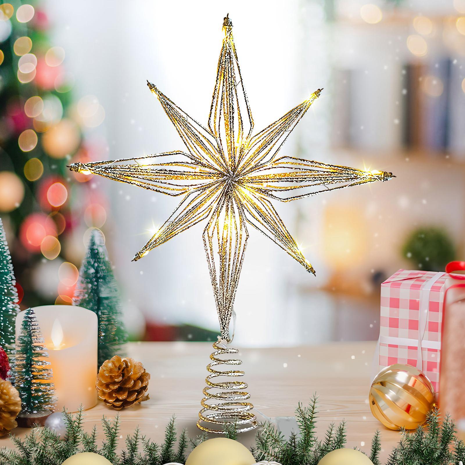 Star Tree Topper - Noel Ağacı Tepesi Süsü 3D Yıldız