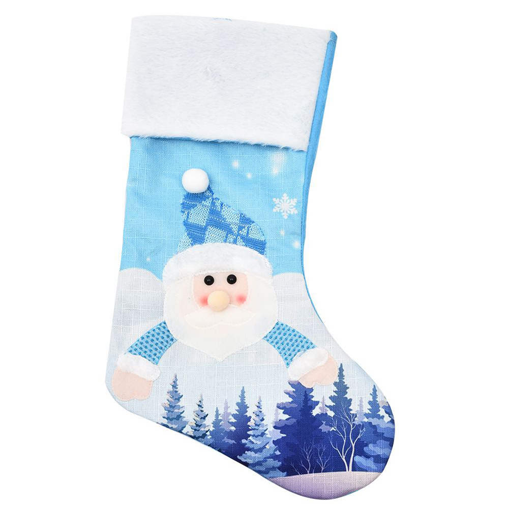 Büyük Mavi Örgü Noel Çorabı 47 - Christmas Stocking Hanging incelemesi ve fiyatı