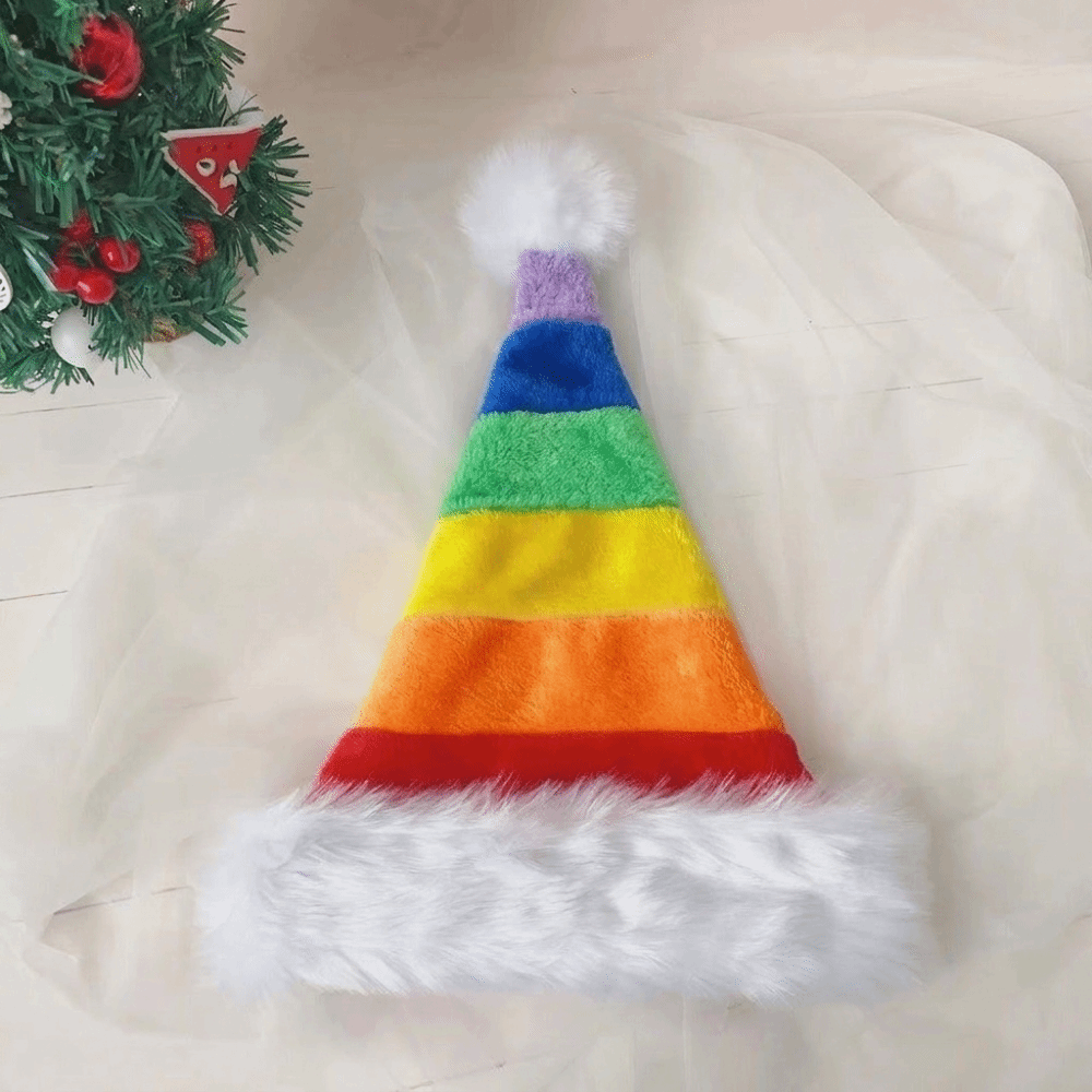 Basit Çizgili Peluş Noel Şapka - Santa Hat Plush incelemesi ve fiyatı