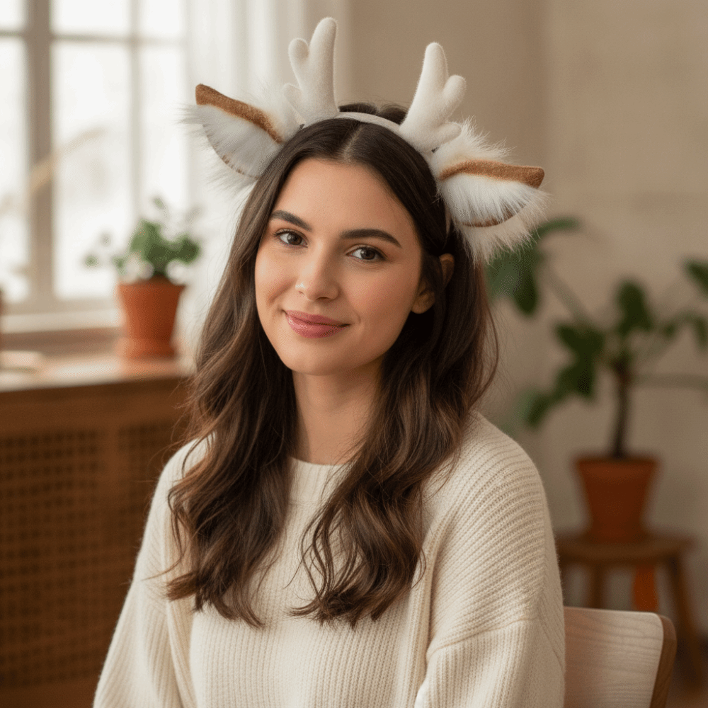 El Yapımı Simülasyon Geyik Kul - Reindeer Antlers Headband incelemesi ve fiyatı
