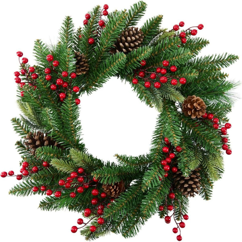 50 cm Yapay Noel Çelengi, Saht - Christmas Wreath Fake incelemesi ve fiyatı