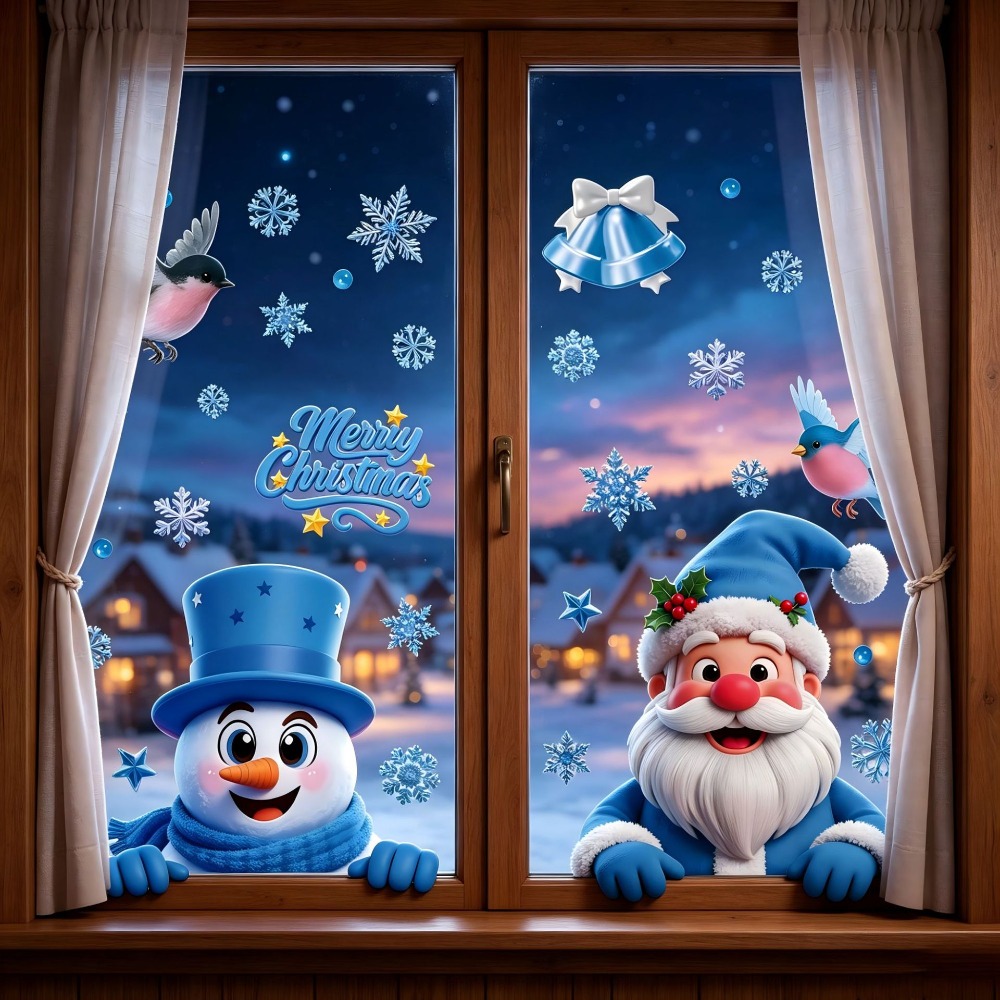Noel Pencere Çıkartmaları Kış  - Snowflake Window Decal incelemesi ve fiyatı