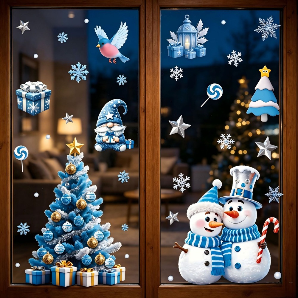Noel Pencere Çıkartmaları Kış  - Snowflake Window Decal incelemesi ve fiyatı