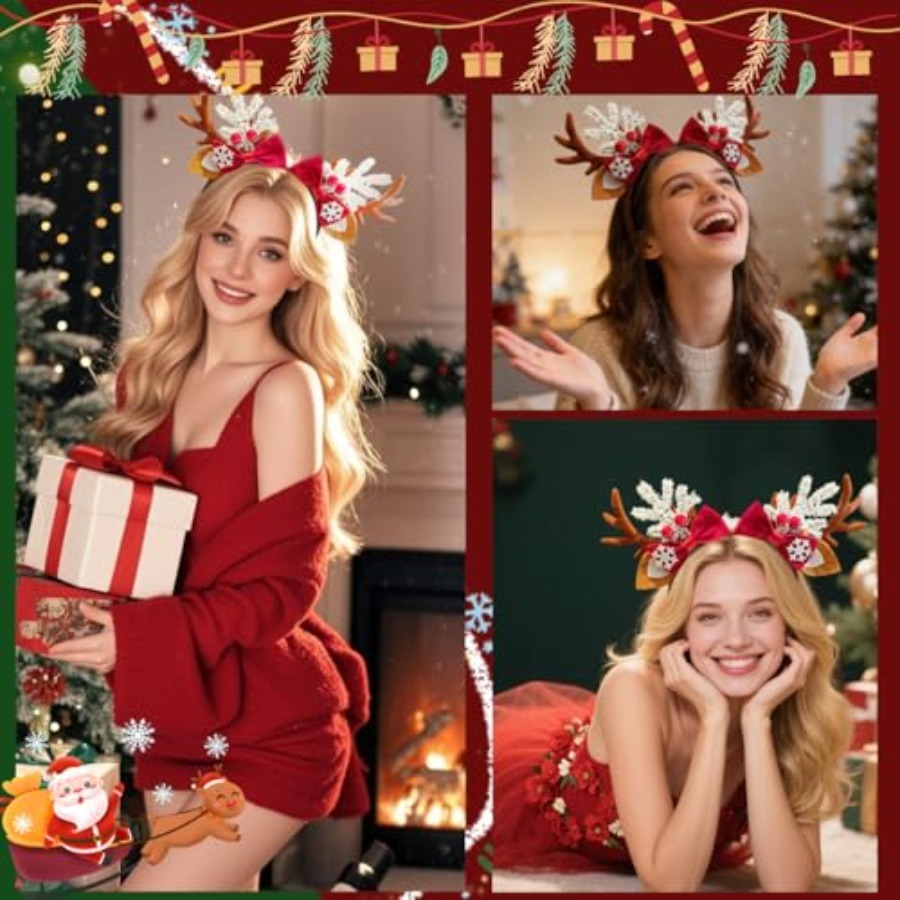 Kadınlar için Sevimli Noel Taç - Reindeer Antlers Headband incelemesi ve fiyatı