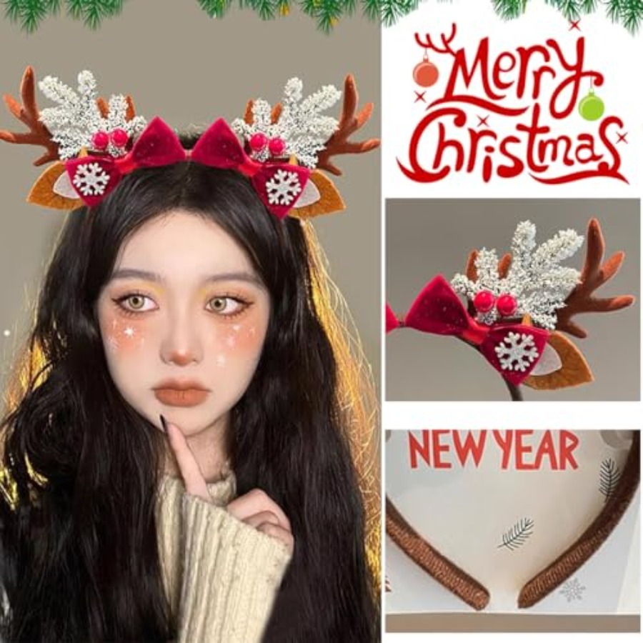 Kadınlar için Sevimli Noel Taç - Reindeer Antlers Headband incelemesi ve fiyatı