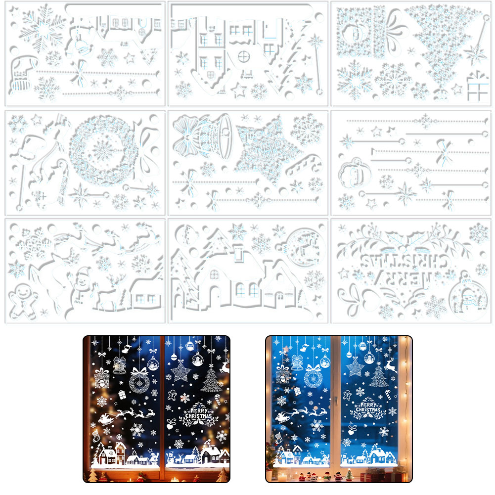 Büyük Boy Noel Temalı Cam Stic - Snowflake Window Decal incelemesi ve fiyatı