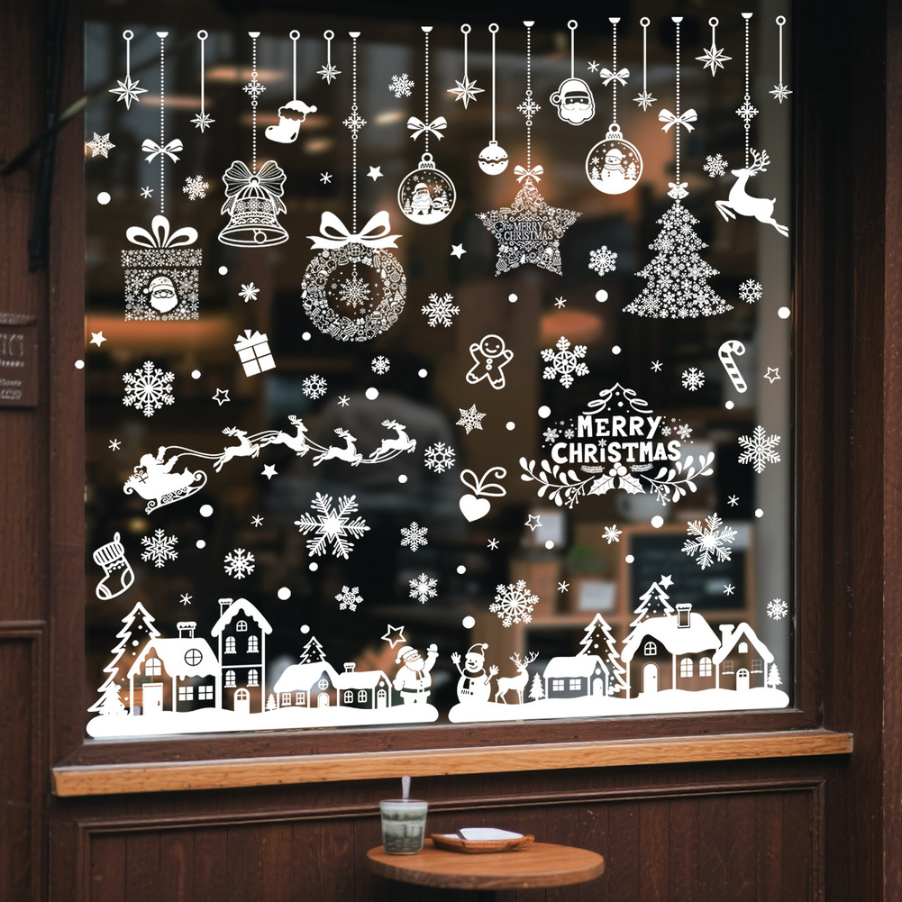 Büyük Boy Noel Temalı Cam Stic - Snowflake Window Decal incelemesi ve fiyatı