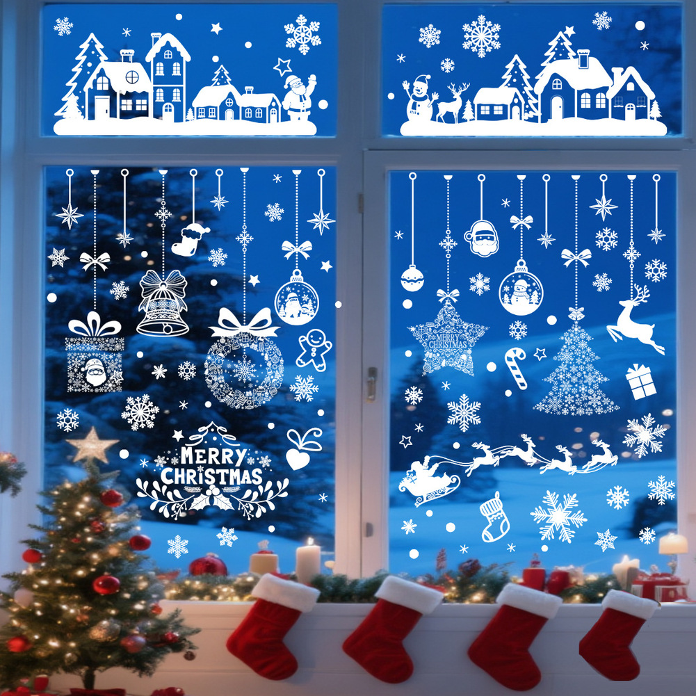 Büyük Boy Noel Temalı Cam Stic - Snowflake Window Decal incelemesi ve fiyatı