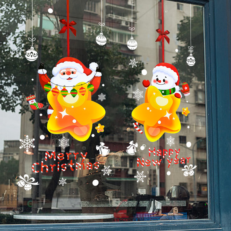 Noel Baba Figürlü Pencere Stic - Snowflake Window Decal incelemesi ve fiyatı