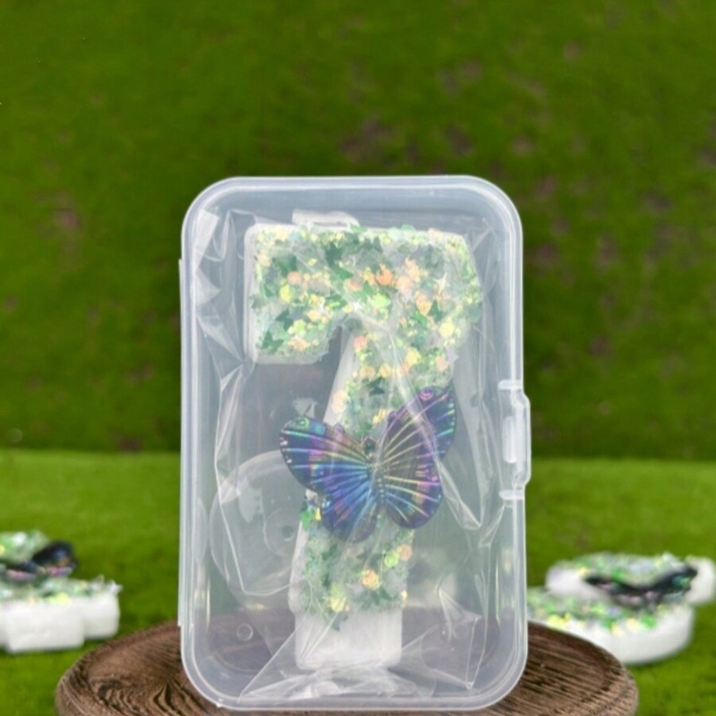 1 adet Yeşil Payetler Numarası - Holiday Candle Set incelemesi ve fiyatı