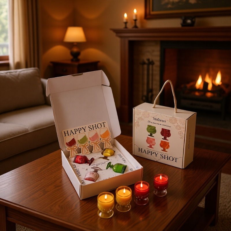 Kokulu Mum Hediye Seti, Şarap  - Holiday Candle Set incelemesi ve fiyatı